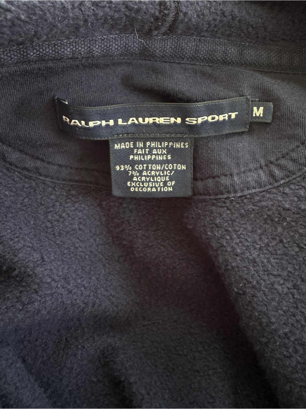 Ralph Lauren Navy Zip Hoodie with Embroidered Polo Logo - Picture 8 of 8